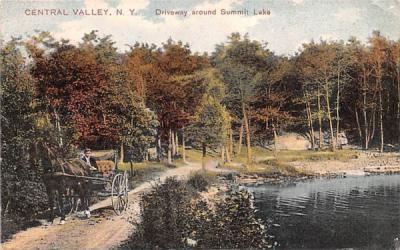 Driveway around Summit Lake Central Valley, New York Postcard