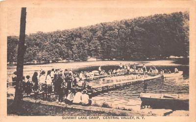 Summit Lake Camp Central Valley, New York Postcard