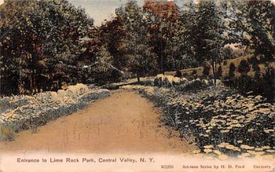 Entrance to Lime Rock Park Central Valley, New York Postcard