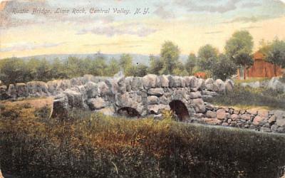 Rustic Bridge Central Valley, New York Postcard