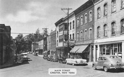 Main Street Chester, New York Postcard