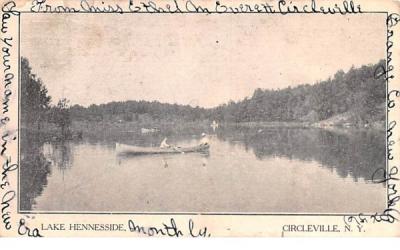 Lake Hennesside Circleville, New York Postcard