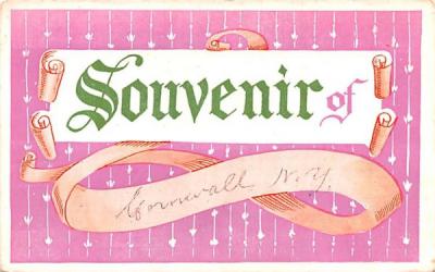 Souvenier Cornwall, New York Postcard