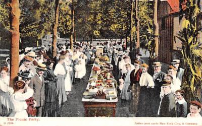 The Picnic Party Centerville, New York Postcard