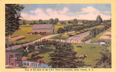 Farm Cottekill Ulster County New York Postcard