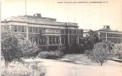 Mary McClellan Hospital Cambridge, New York Postcard