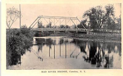Mad River Bridge Camden, New York Postcard
