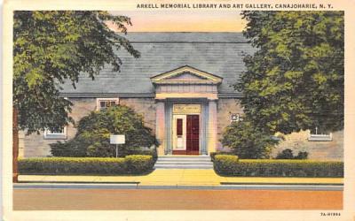 Arkell Memorial Library & Art Gallery Canandaigua, New York Postcard