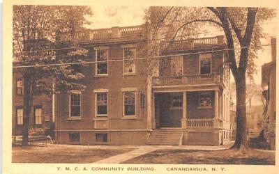 YMCA Community Building Canandaigua, New York Postcard