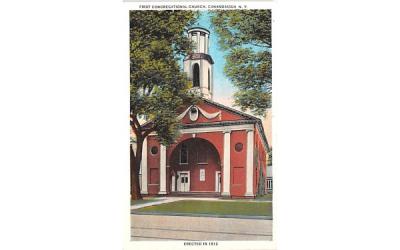 First Congregational Church Canandaigua, New York Postcard