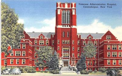 Veterans Administration Hospital Canandaigua, New York Postcard
