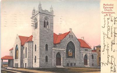 Methodist Episcopal Church Canandaigua, New York Postcard