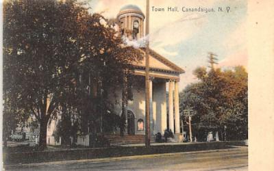 Town Hall Canandaigua, New York Postcard