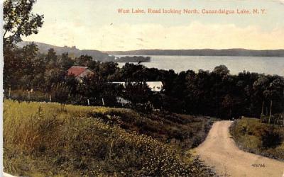 West Lake Canandaigua Lake, New York Postcard