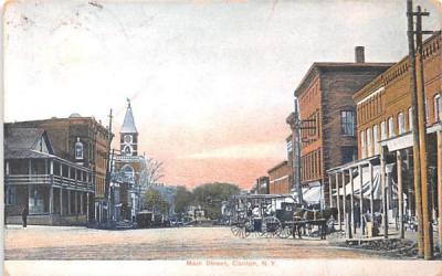 Main Street Canton, New York Postcard