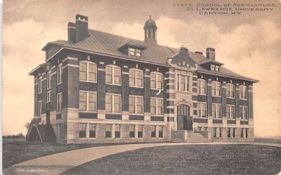 State School of Agriculture Canton, New York Postcard