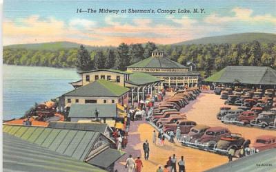 The Midway Caroga Lake, New York Postcard