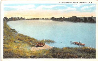 Black River Carthage, New York Postcard