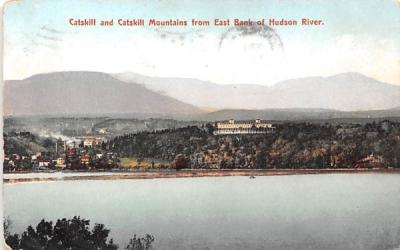 From East Bank of Hudson River Catskill Mountains, New York Postcard