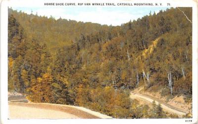 Horse Shoe Curve Catskill Mountains, New York Postcard