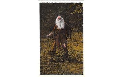 Awakening of Rip Van Winkle Catskill Mountains, New York Postcard