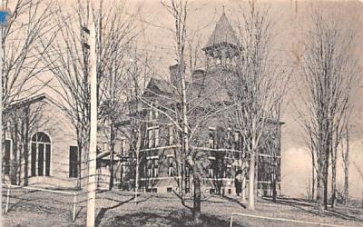 School House & Church Cattaraugus, New York Postcard