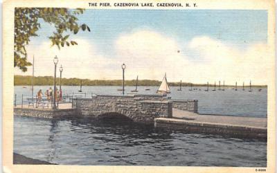 The Pier Cazenovia, New York Postcard