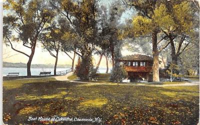 Boat House at Lakeland Cazenovia, New York Postcard