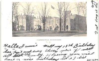 Cazenovia Seminary New York Postcard