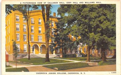 Cazenovia Junior College New York Postcard