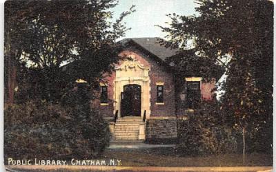 Public Library Chatham, New York Postcard