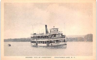 Steamer City of Jamestown Chautauqua, New York Postcard