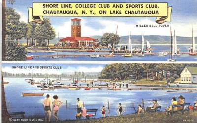 Shore Line Chautauqua, New York Postcard