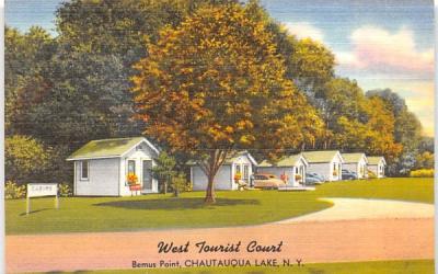 West Tourist Court Chautauqua, New York Postcard
