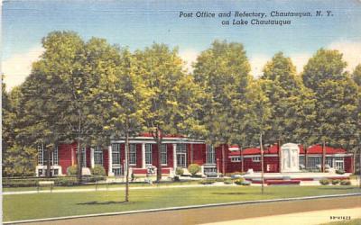 Post Office & Refectory Chautauqua, New York Postcard
