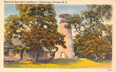 Barcelona Lighthouse Chautauqua, New York Postcard