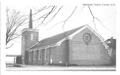 Methodist Church Cicero, New York Postcard