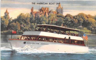 The American Boat Line Clayton, New York Postcard
