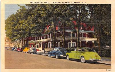 Hubbard Hotel Clayton, New York Postcard
