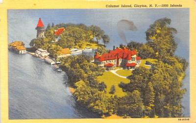 Calumet Island Clayton, New York Postcard