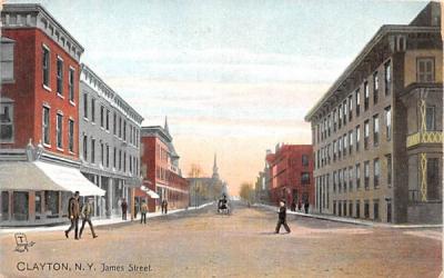 James Street Clayton, New York Postcard