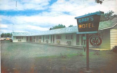 Grays Motel Clayton, New York Postcard