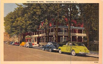 Hubbar Hotel Clayton, New York Postcard