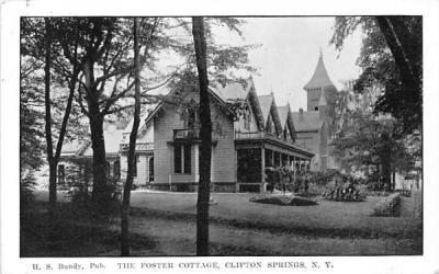 Foster Cottage Clifton Springs, New York Postcard