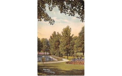 Back Park Clifton Springs, New York Postcard