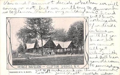 Peirce Pavilion Clifton Springs, New York Postcard