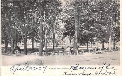 Central Park Clinton, New York Postcard