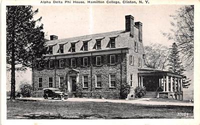Alpha Delta Phi House Clinton, New York Postcard