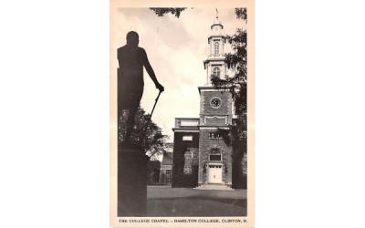 The College Chapel Clinton, New York Postcard