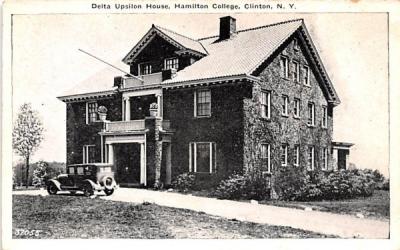 Delta Upsilon House Clinton, New York Postcard